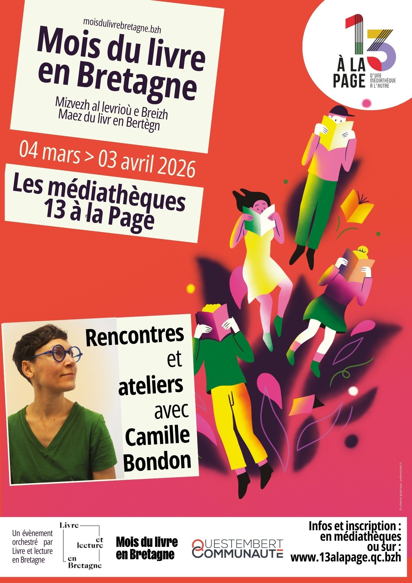 affiche Mois du livre en Bretagne ROM1