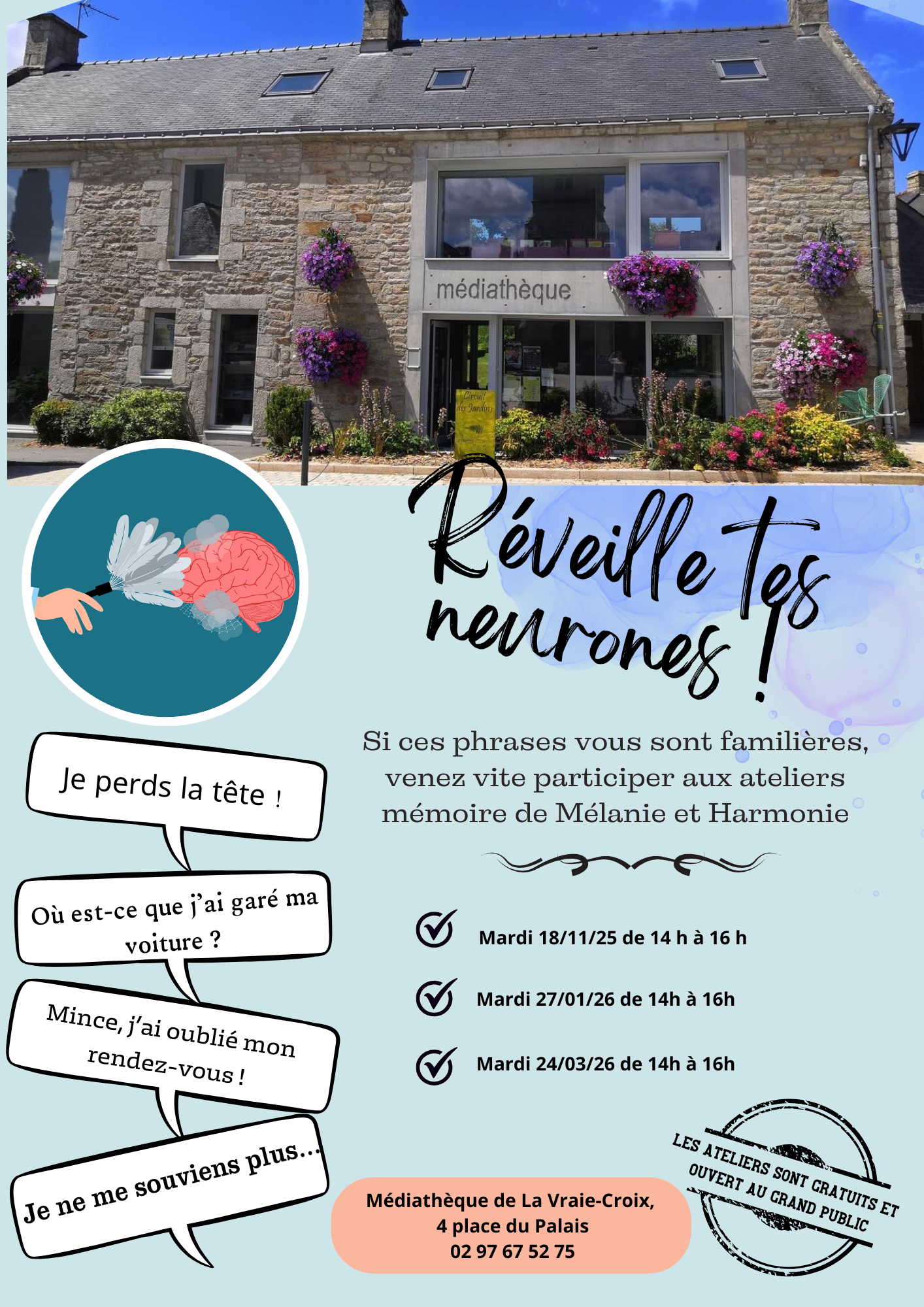 affiche atelier mémoire 2025.2026